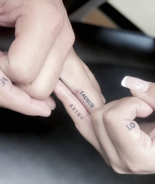 Unique Finger Tattoos for Couples